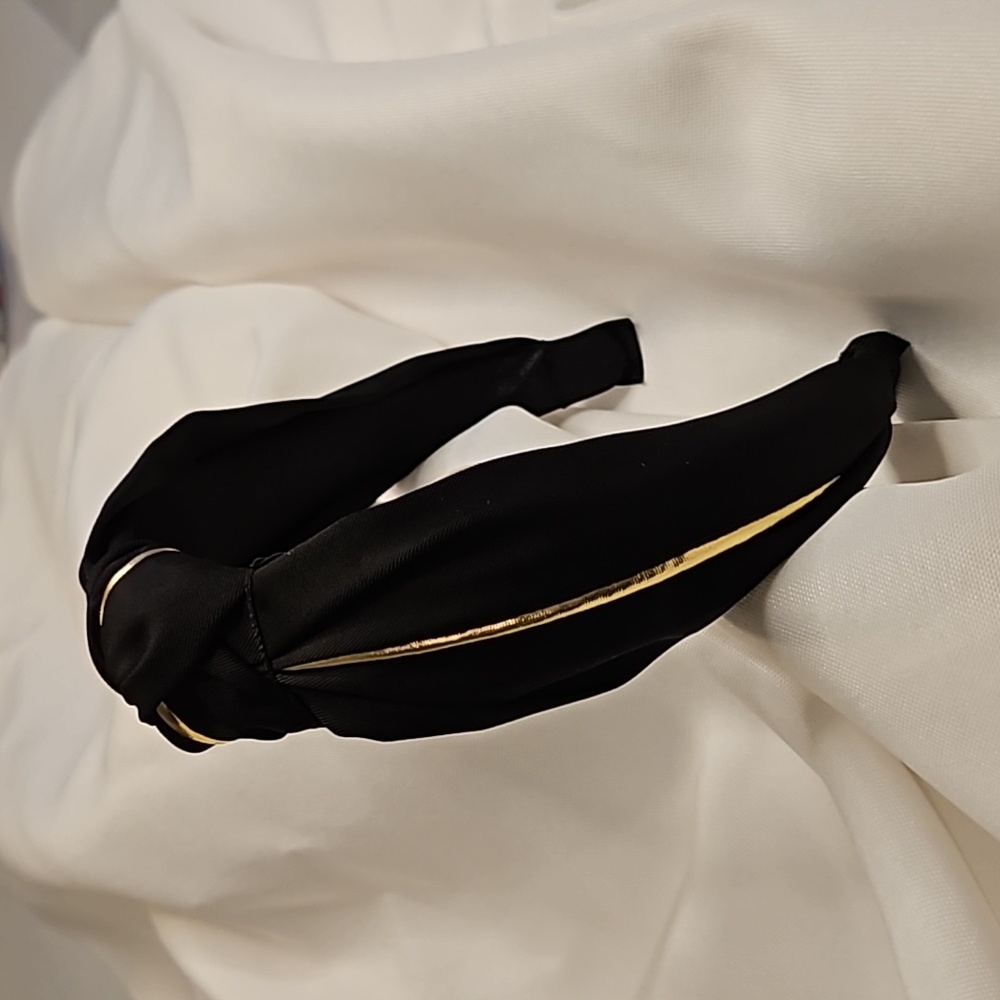 Black turban headband